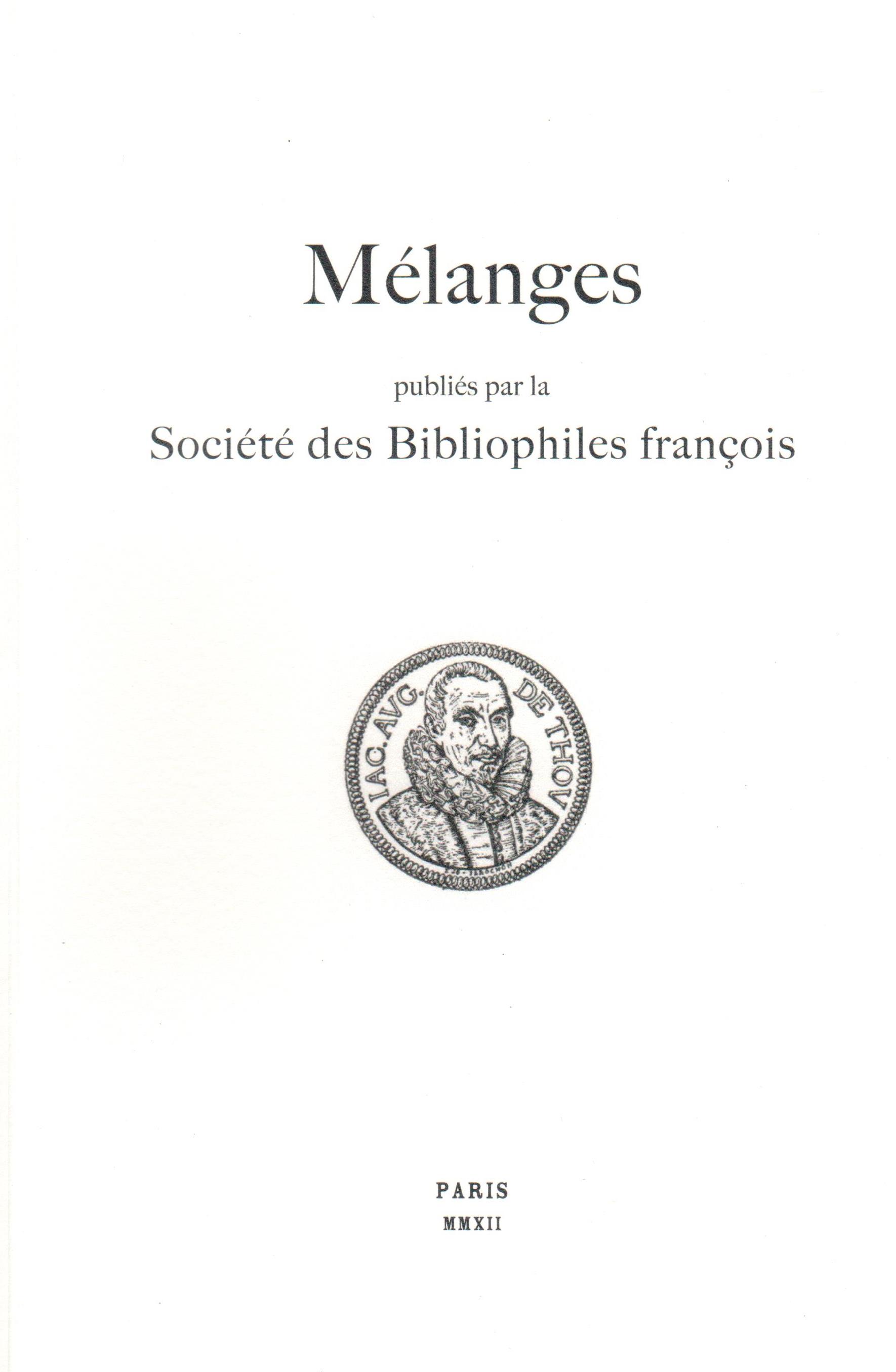 Société des Bibliophiles François